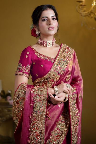 Navy Blue Saree